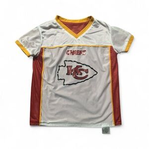 Kids Kansas City Chiefs V-Neck Shirt - Red and White